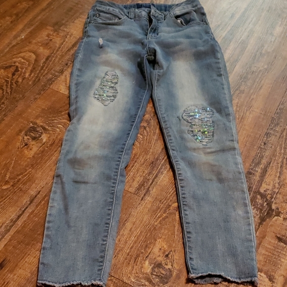 girls sparkle jeans